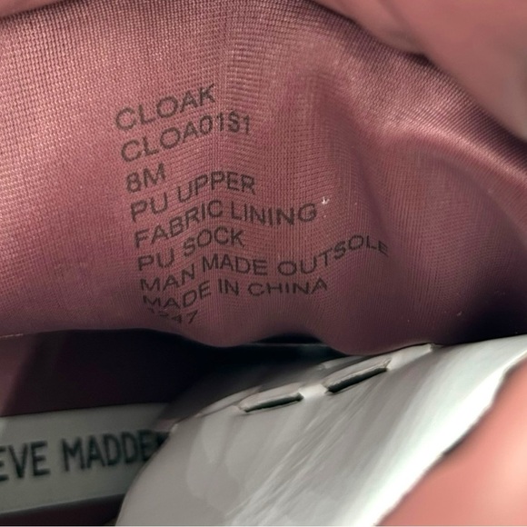 Steve Madden‎ Women's Pink Cloak Stiletto Heel Bootie Size US 8 - Picture 9 of 9